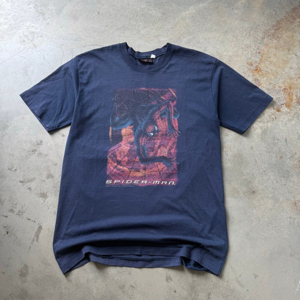 Vintage Y2K Spiderman 2 Marvel Movie Promo Retro Rare Graphic T-shirt Size Large